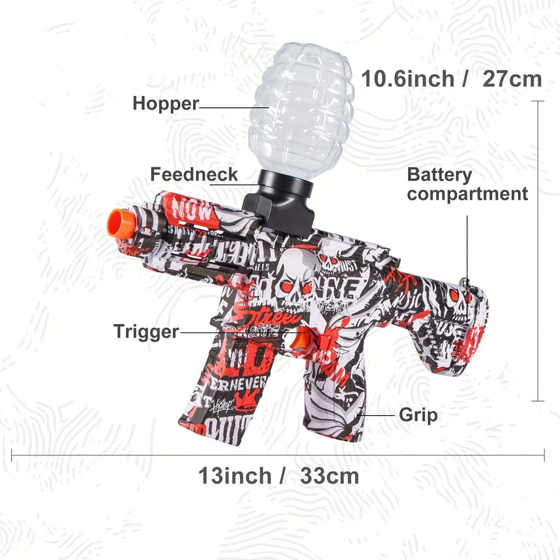 Pistola de gel elétrica m416, brinquedo automático ao ar livre, atividade de equipe, aniversário, páscoa, natal, dia das bruxas, ação de graças, presente perfeito!!!